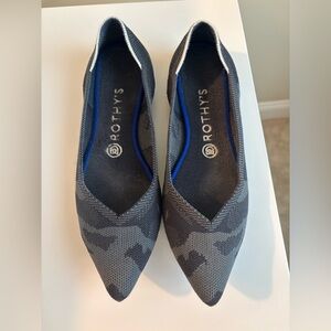 Rothy's Women's The Point Grey Camouflage Flats. Size 9. Very good condition
